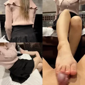 敗北リーマン｜女の子に敗北射精させられるM男【フル動画】【本編】ニーハイで踏み活する可愛らしい学生(20)にチンポ踏まれて我慢汁射精  XのDMで連絡をくれたのは、踏み活歴1年：myfansまとめ